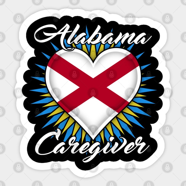 Alabama Caregiver (white font) Sticker by WCN Store